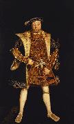 Hans holbein the younger Portrait of Henry VIII oil painting artist